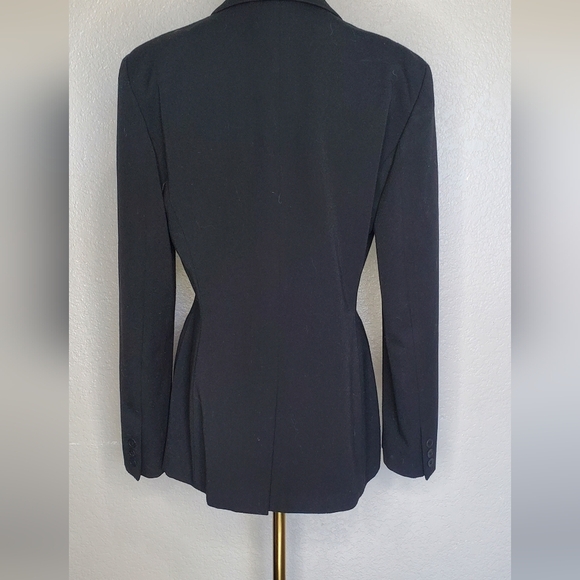 The Limited Vintage 3 Button Long Black Blazer Jacket Women's Size Small - Picture 4 of 6